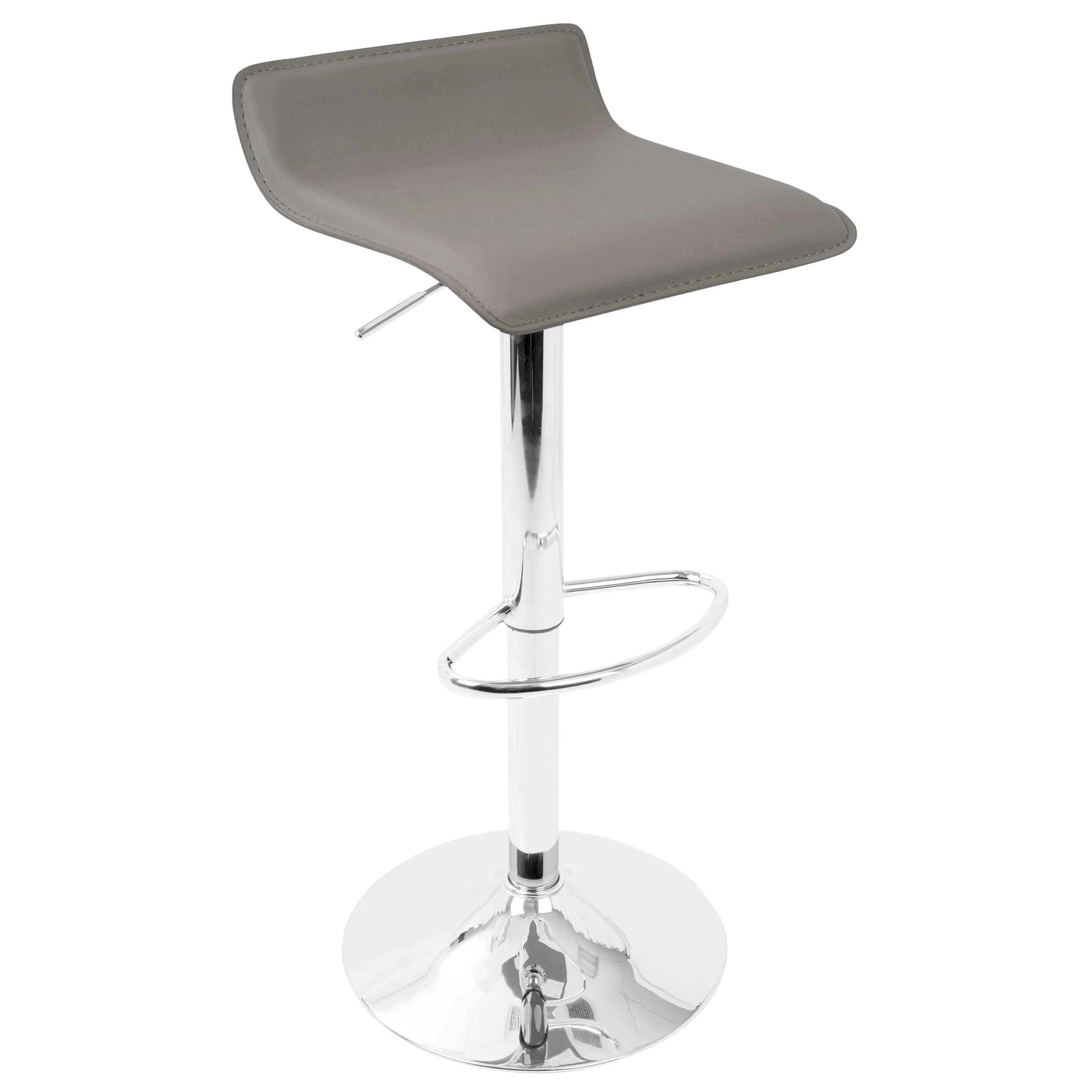 Ale - 3 Piece Bar Set Bistro Square Contemporary Adjustable Oval Footrest by Couch.com
