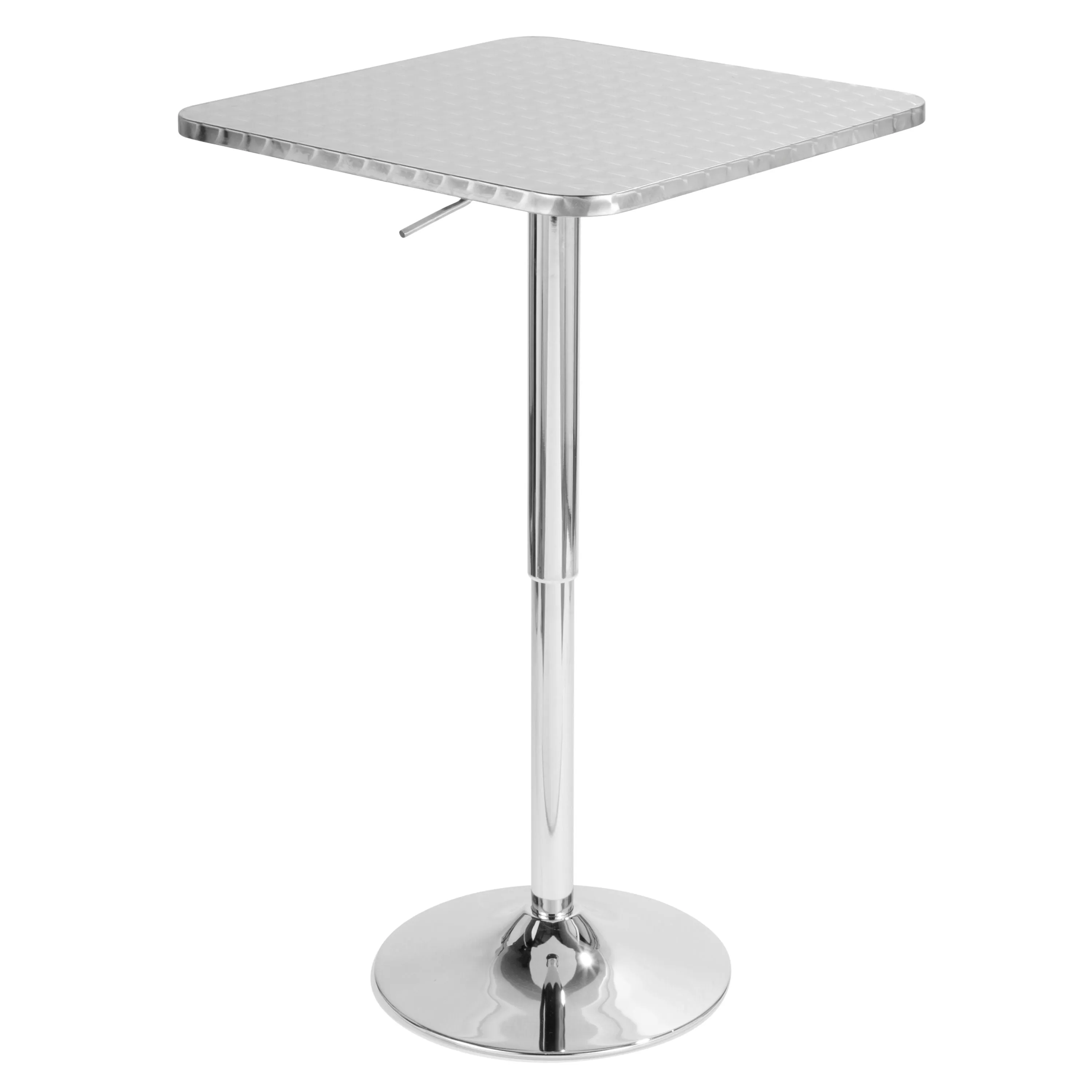 Ale - 3 Piece Bar Set Bistro Square Contemporary Adjustable Oval Footrest by Couch.com