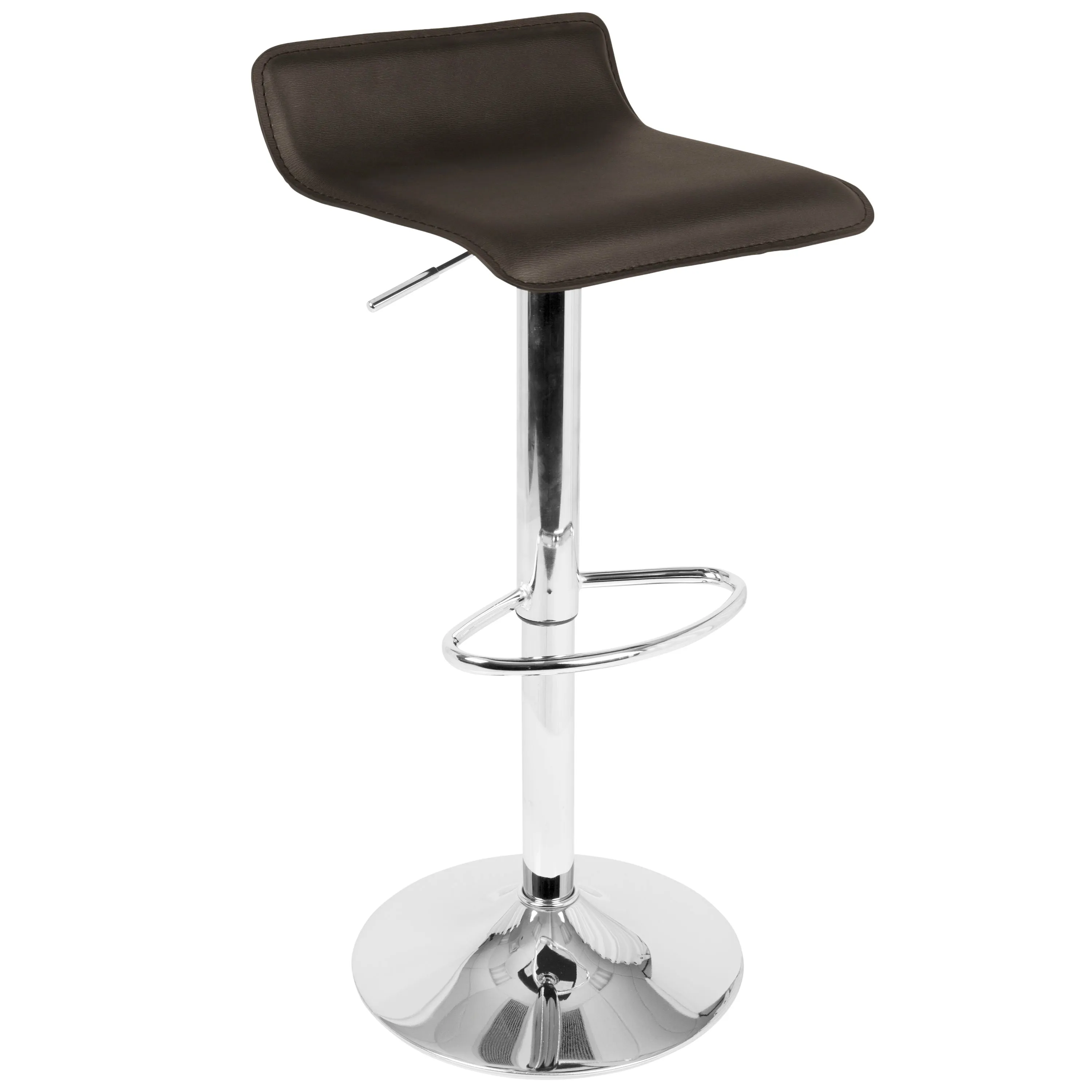 Ale - 3 Piece Bar Set Bistro Square Contemporary Adjustable Oval Footrest by Couch.com