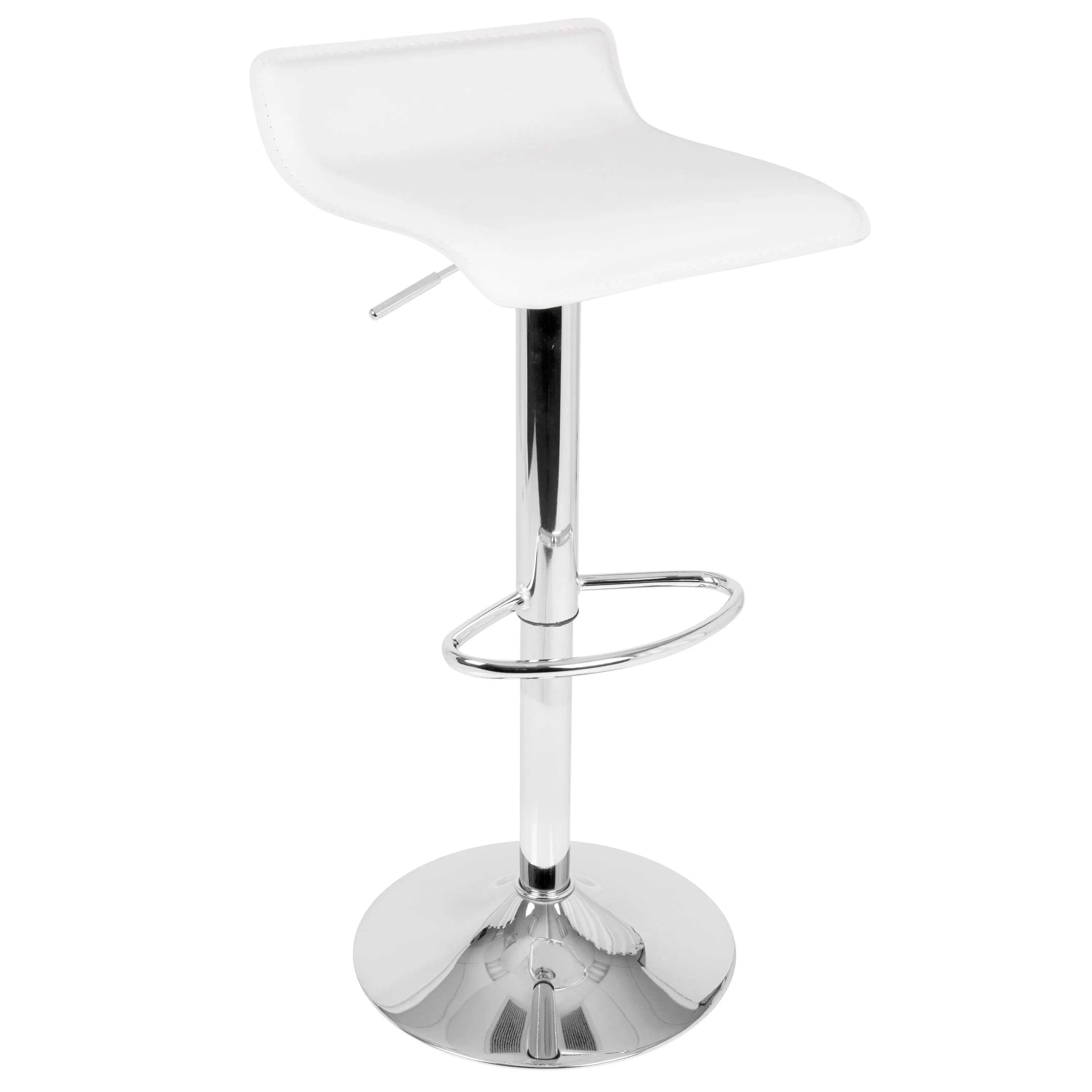 Ale - 3 Piece Bar Set Bistro Square Contemporary Adjustable Oval Footrest by Couch.com