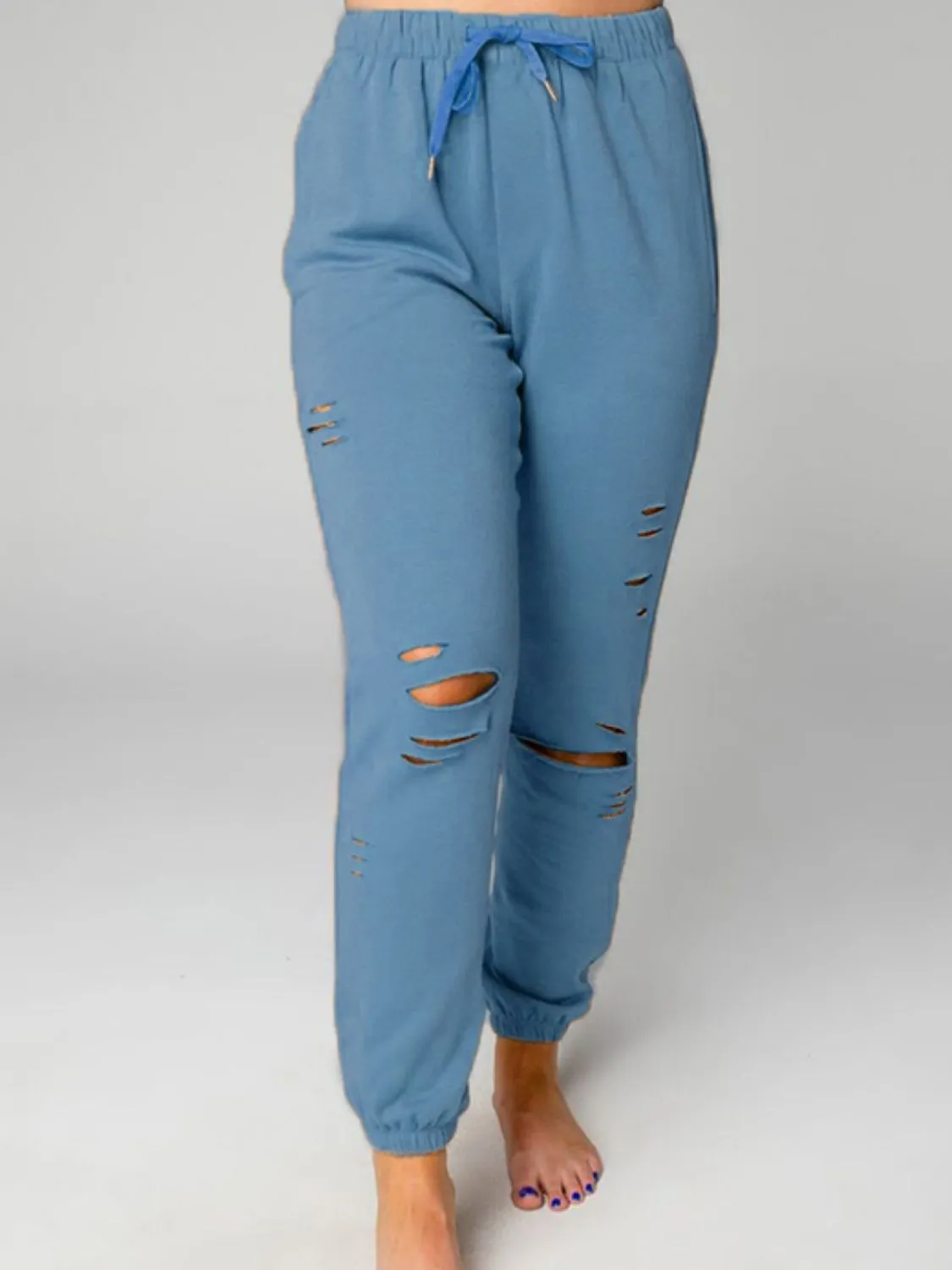 *APP EXCLUSIVE* Distressed Sweatshirt and Joggers Set
