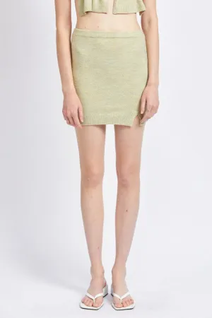 Asymmetrical Button Up Mini Skirt