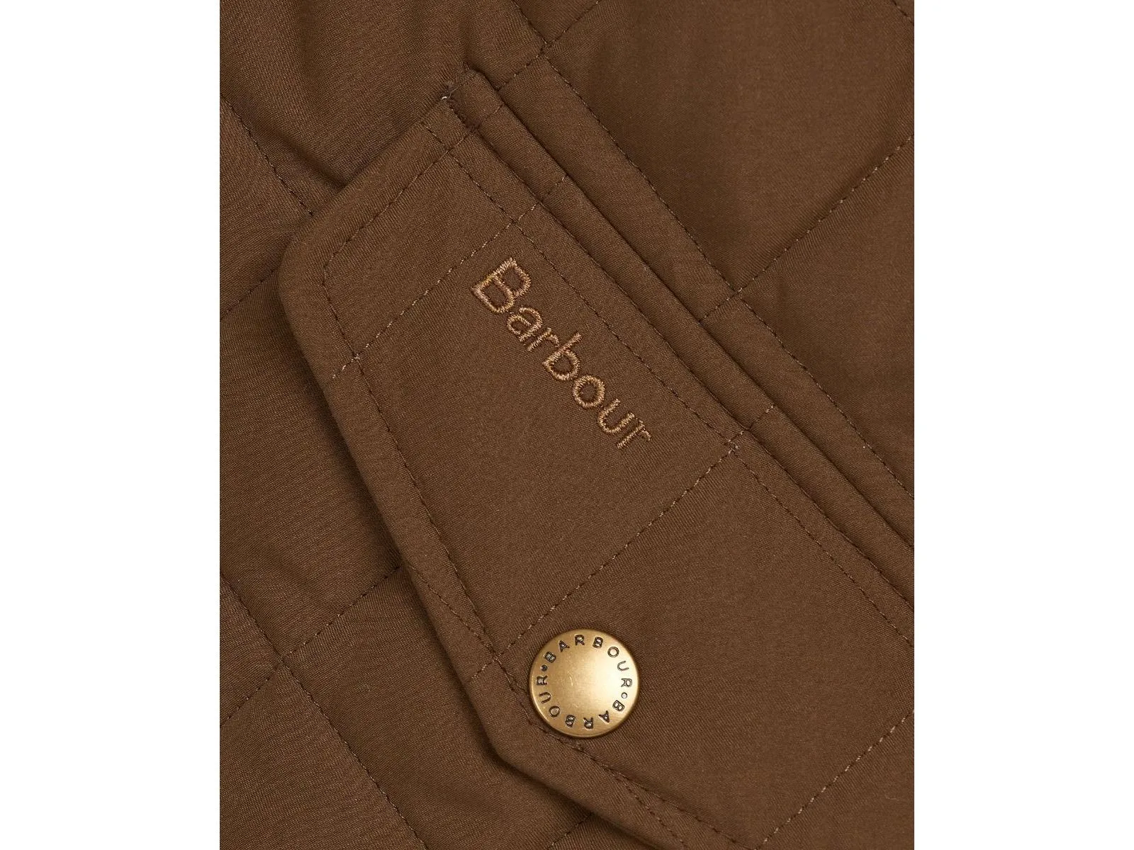 Barbour Shoveler Quilted Jacket In Dark Olive