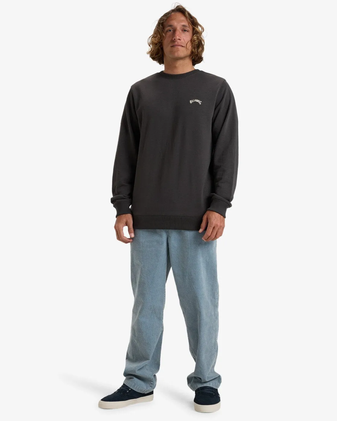 Billabong Men's Arch Pullover Sweatshirt Raven EBYFT00131_RAV