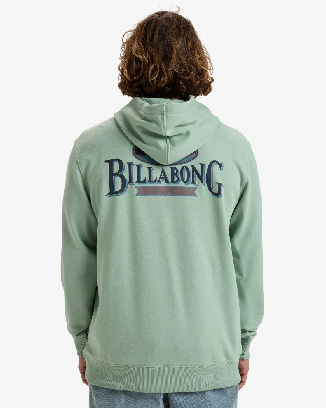 Billabong Men's Foundation Po Pullover Hoodie Seafoam EBYSF00163-SKM