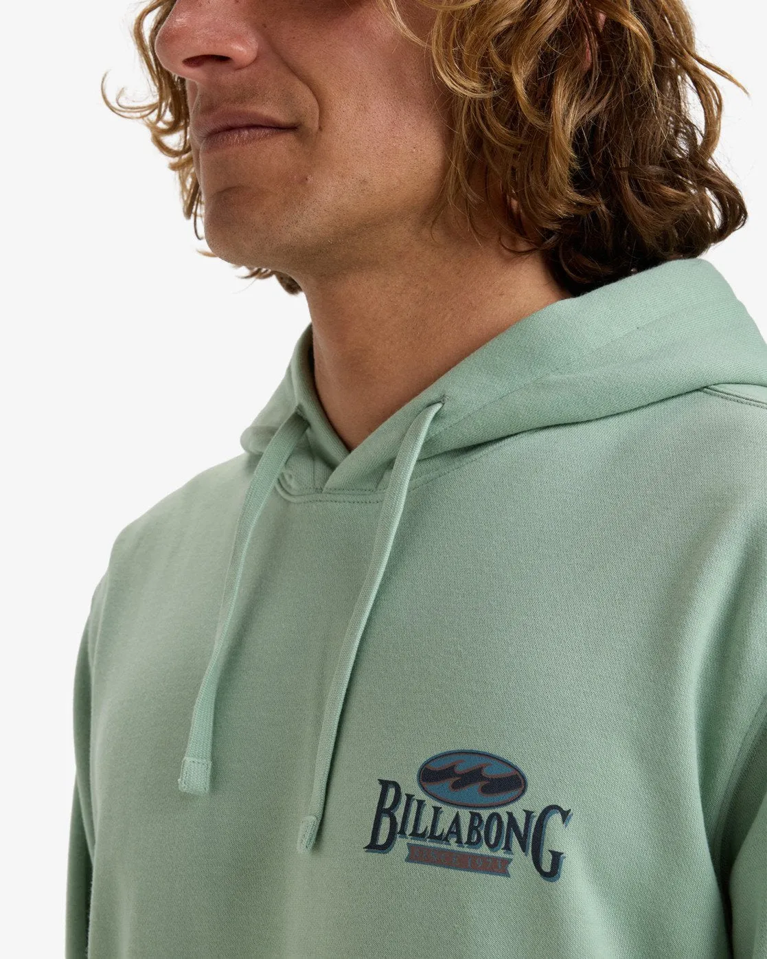 Billabong Men's Foundation Po Pullover Hoodie Seafoam EBYSF00163-SKM