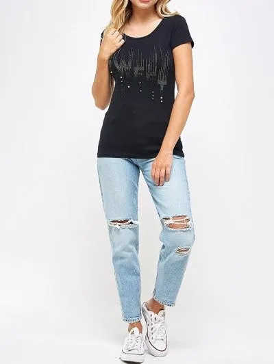 Black Top Women Pearl