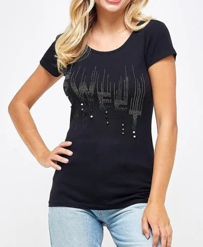 Black Top Women Pearl