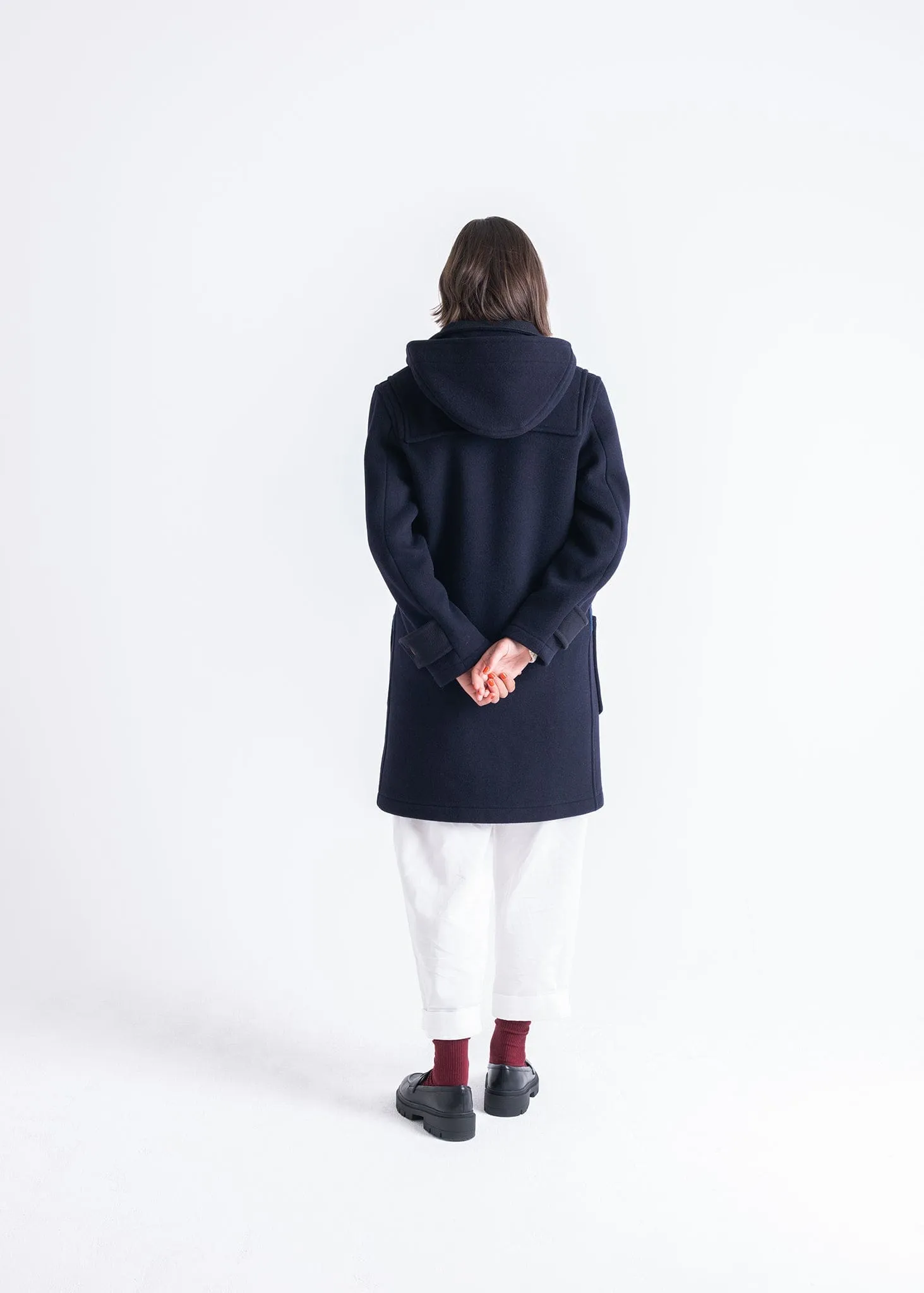 Collared Alison Duffle Coat Navy