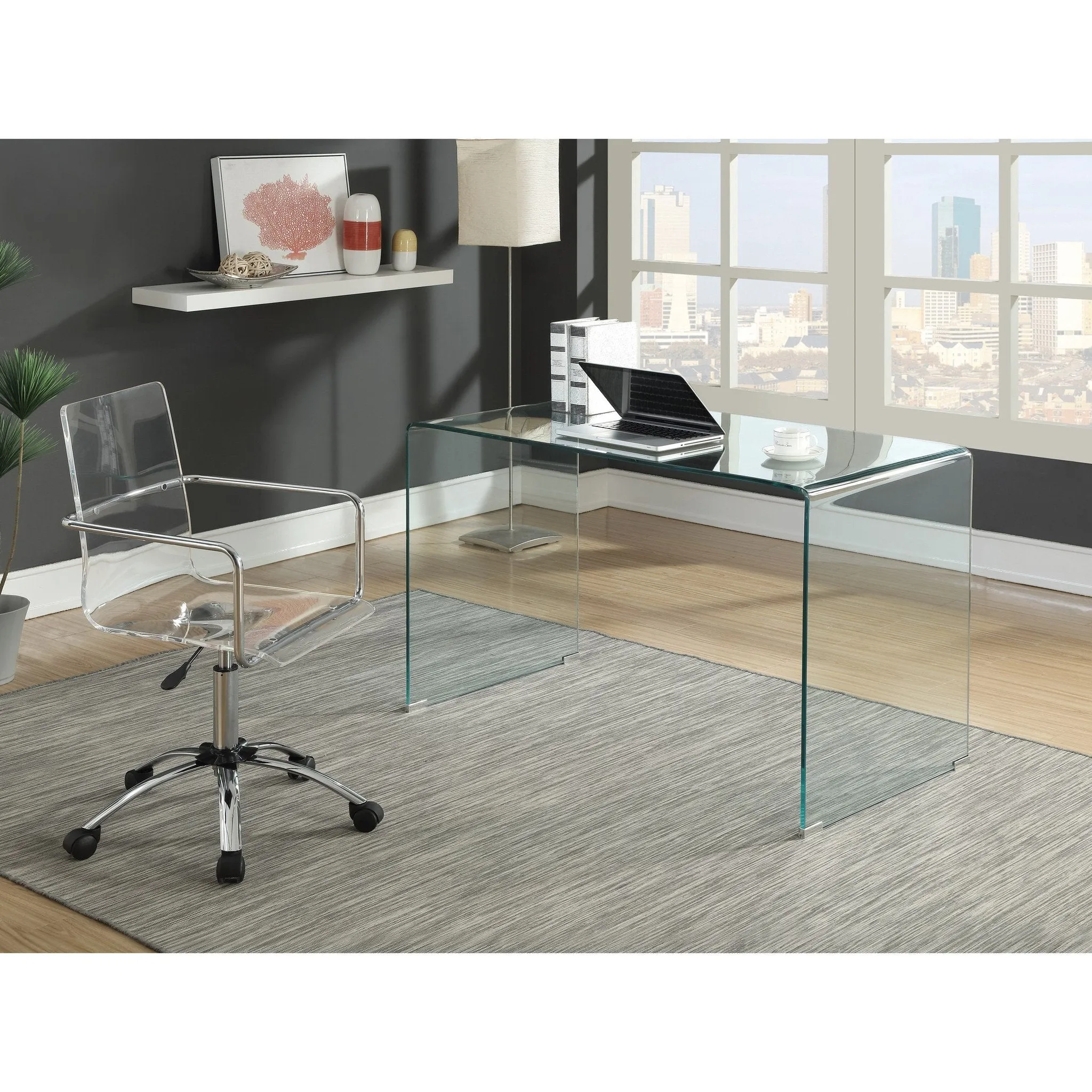 Contemporary Glass Desk