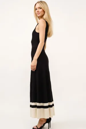 Contrast Knit Dress