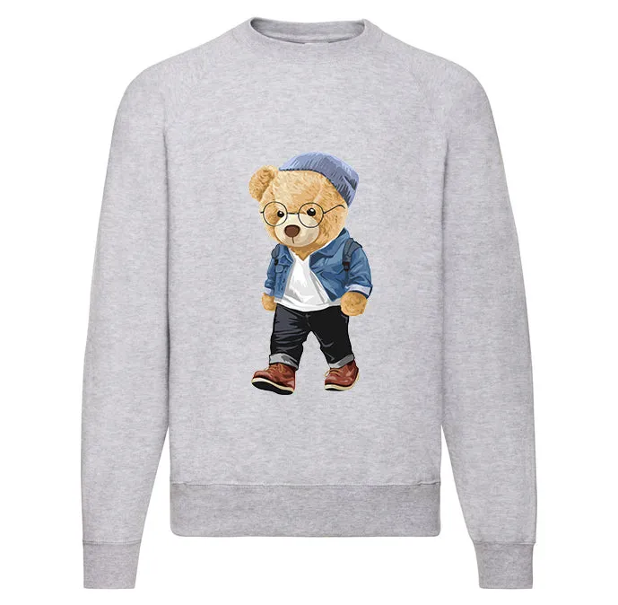 Eco-Friendly Hipster Bear Pullover