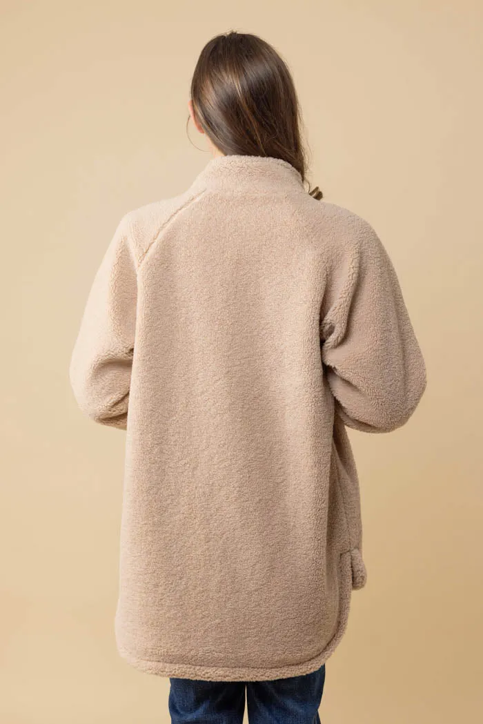 Frankie Sherpa Jacket Beige