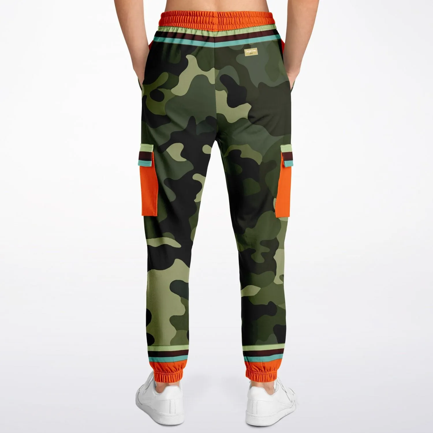 Government Issued Green Camo Eco-Poly Unisex Cargo Joggers