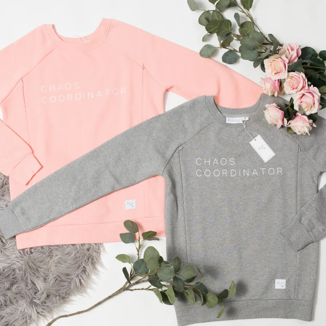 Grey CHAOS COORDINATOR Breastfeeding Sweatshirt