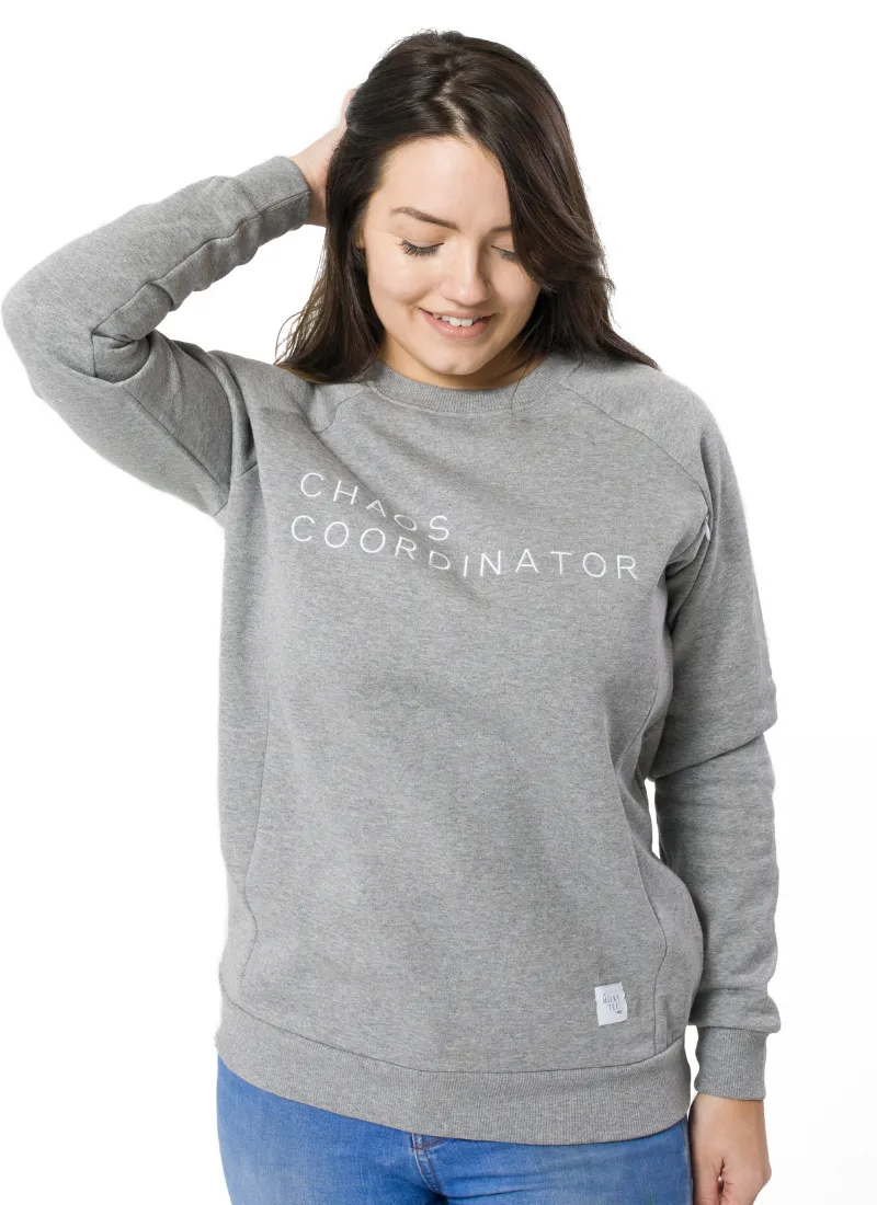 Grey CHAOS COORDINATOR Breastfeeding Sweatshirt
