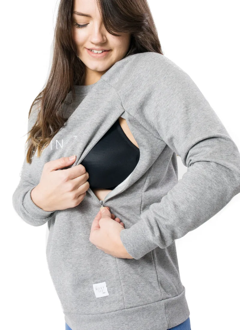 Grey CHAOS COORDINATOR Breastfeeding Sweatshirt
