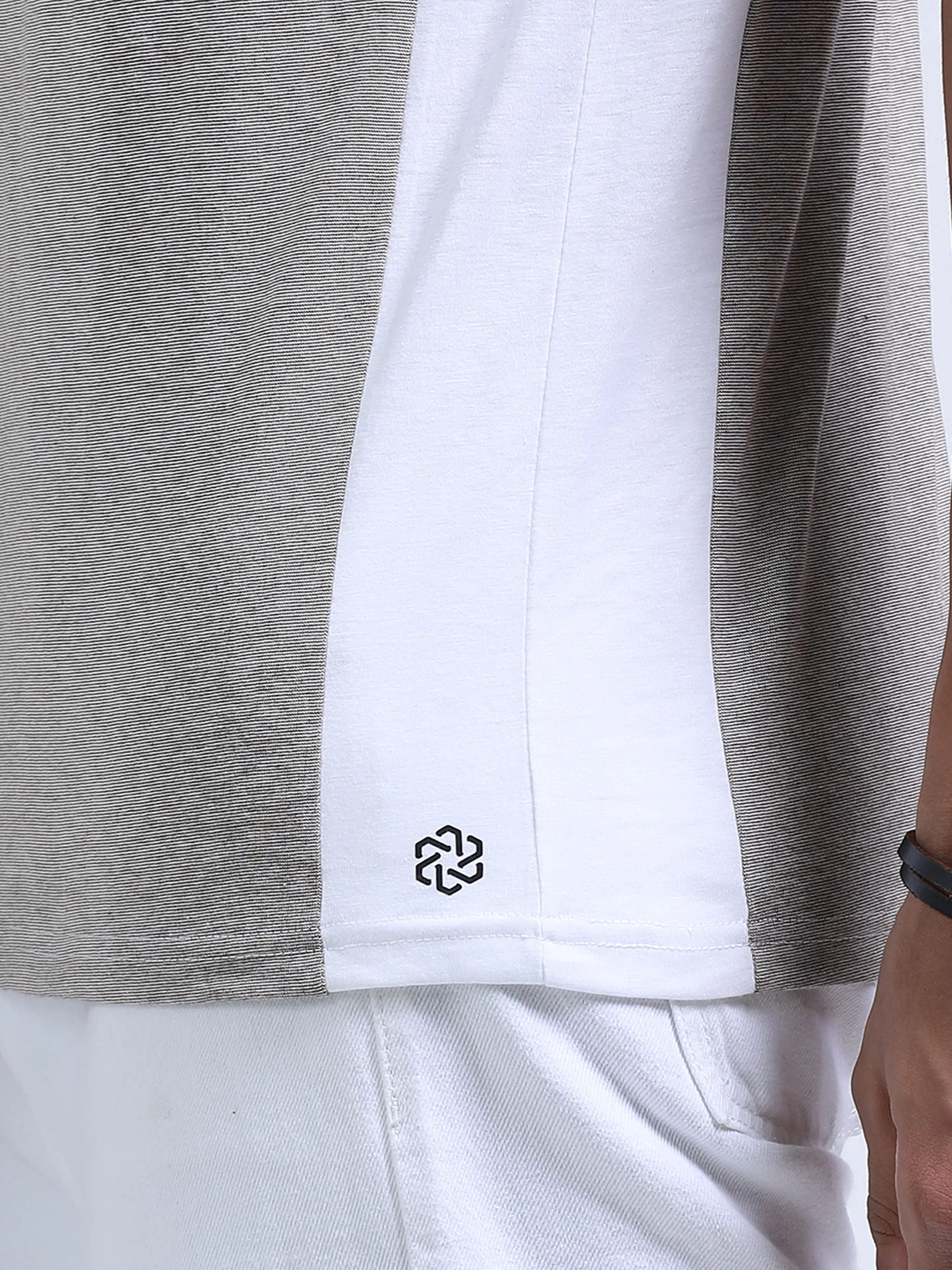 Men's rPET & Recycled Cotton Contrast Polo