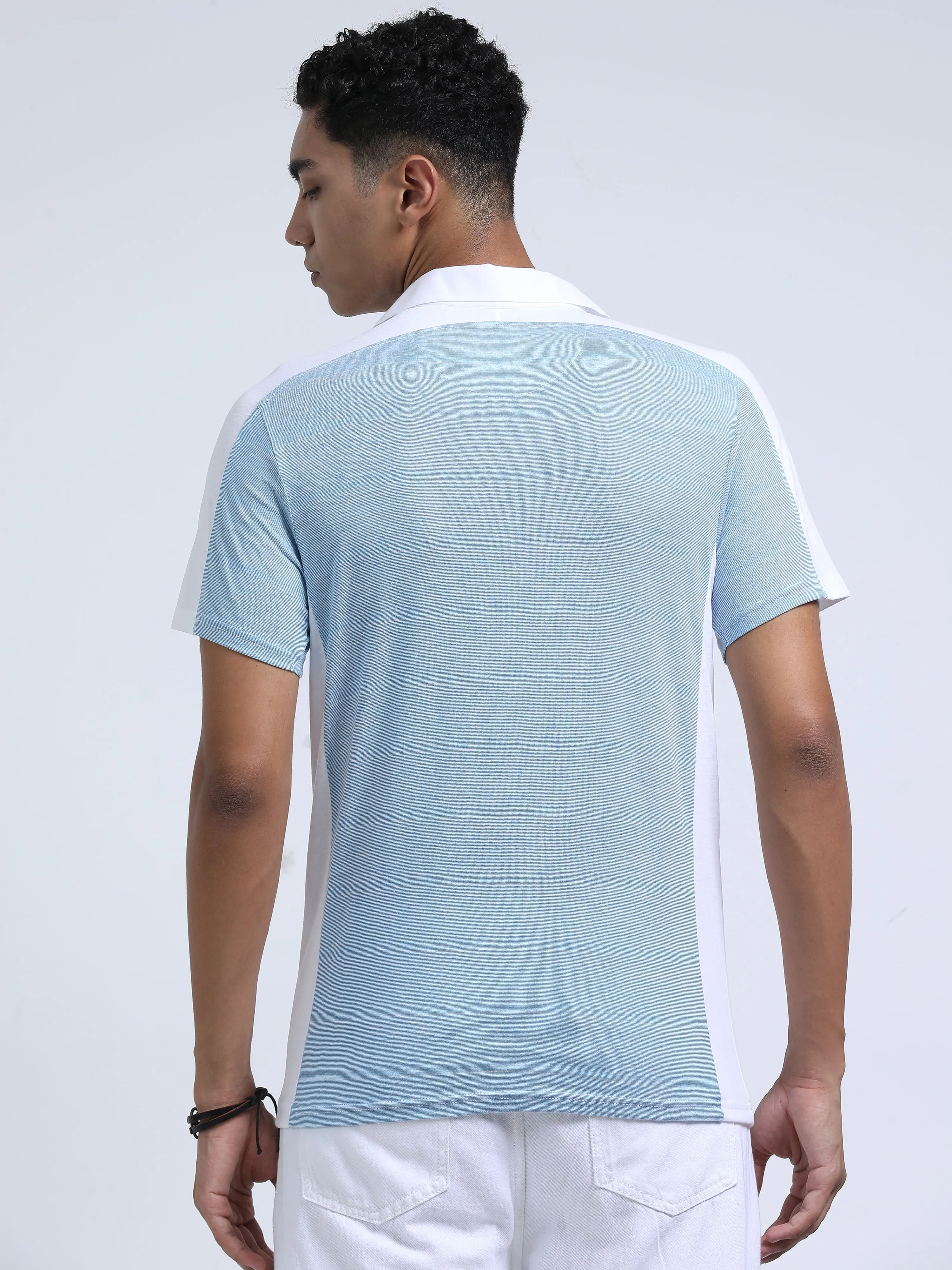 Men's rPET & Recycled Cotton Contrast Polo