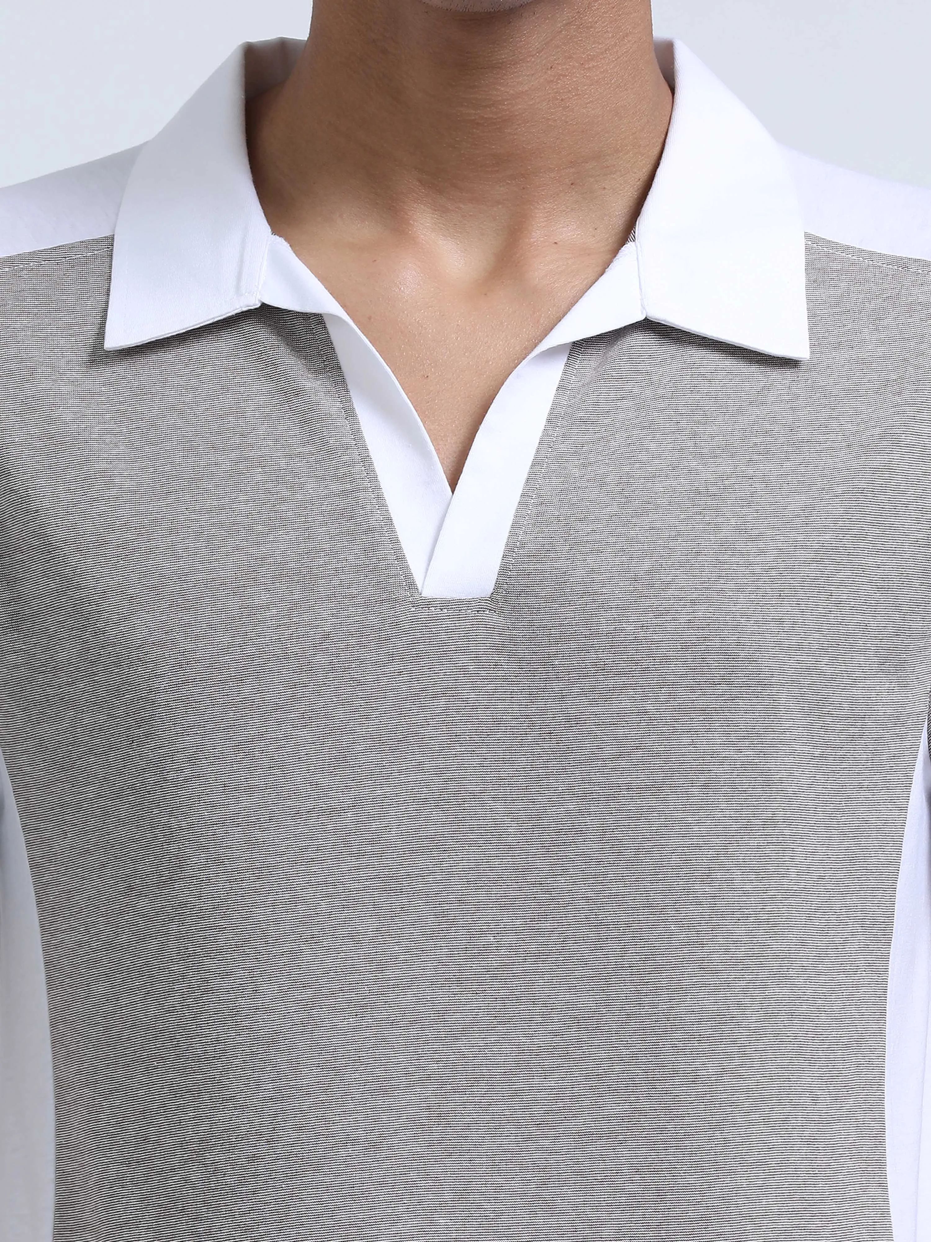 Men's rPET & Recycled Cotton Contrast Polo