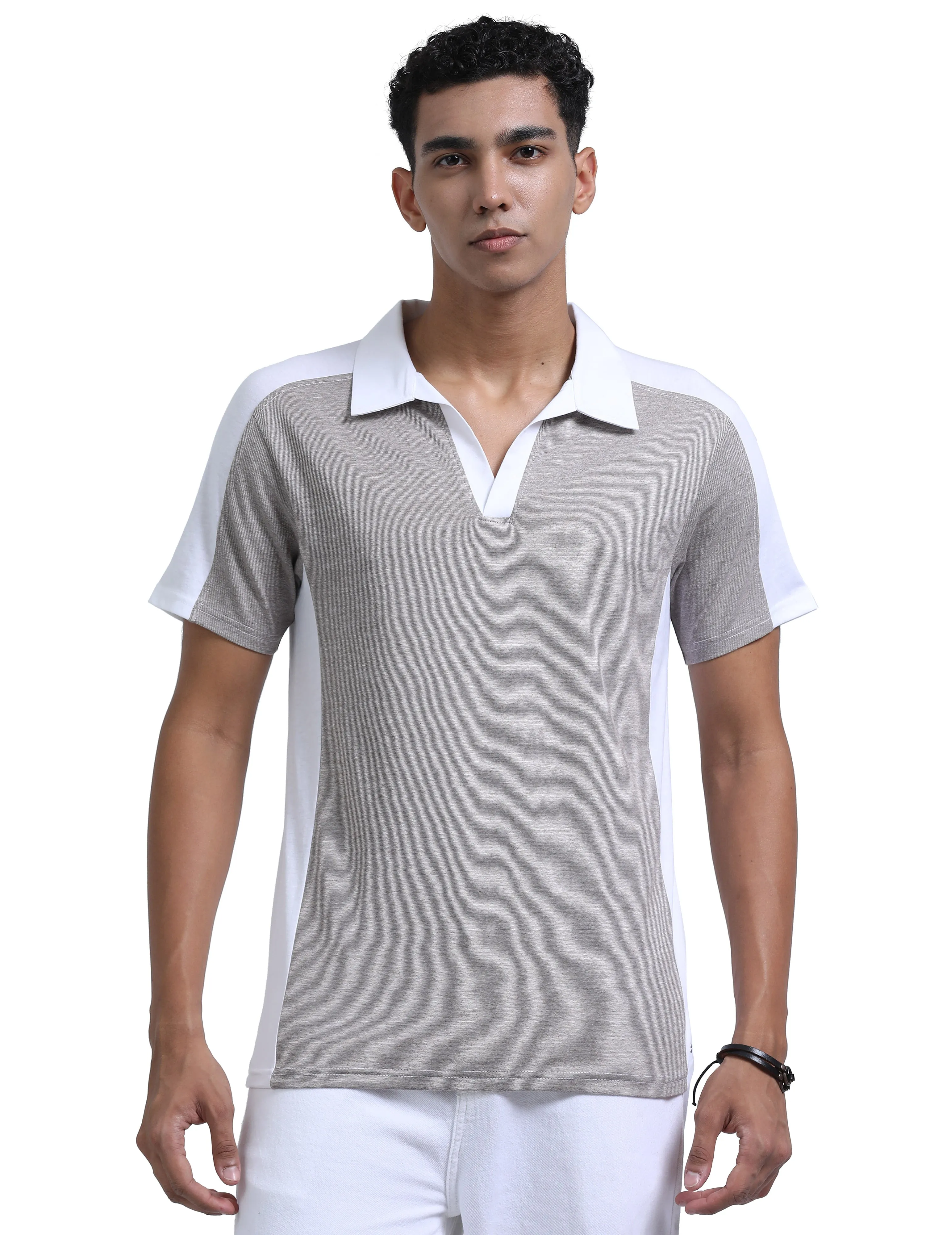 Men's rPET & Recycled Cotton Contrast Polo