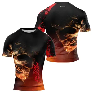 Michael Myers Evil Goes To Hell Men's Short Sleeve Rash Guard
