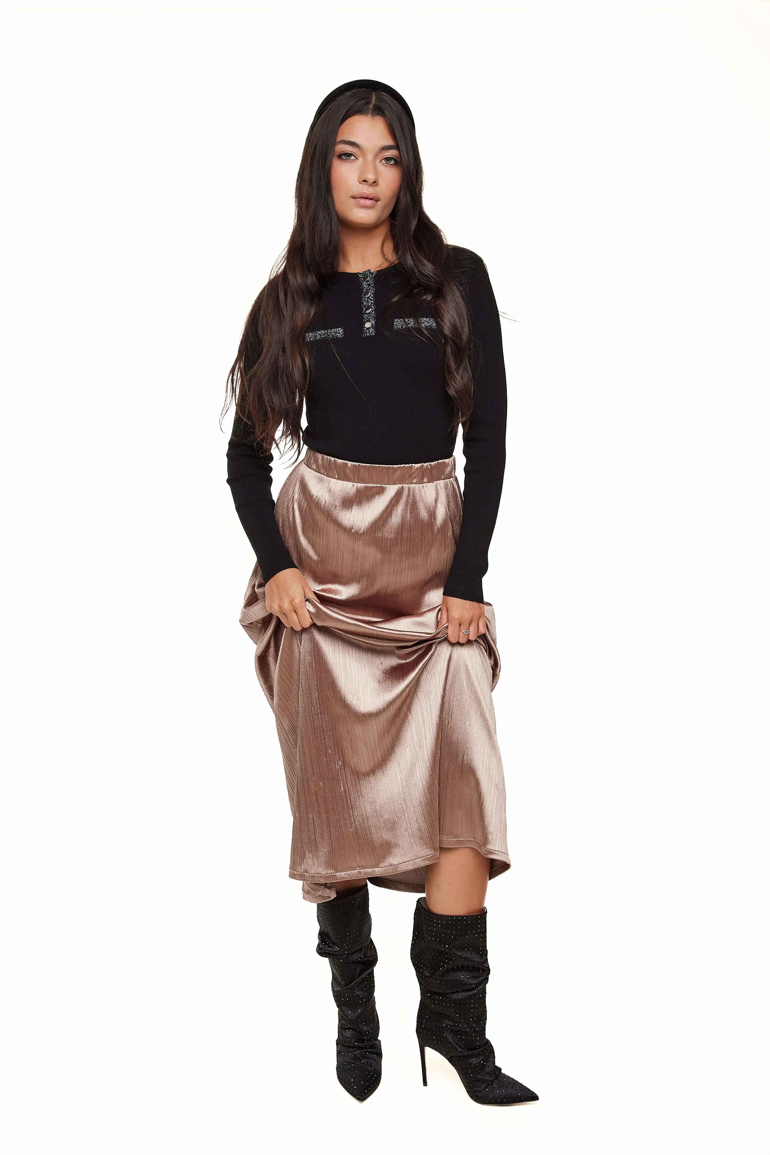 MICRO-PLEATED SKIRT