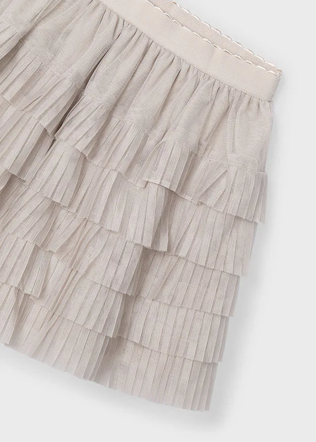Pleated Tulle Skirt