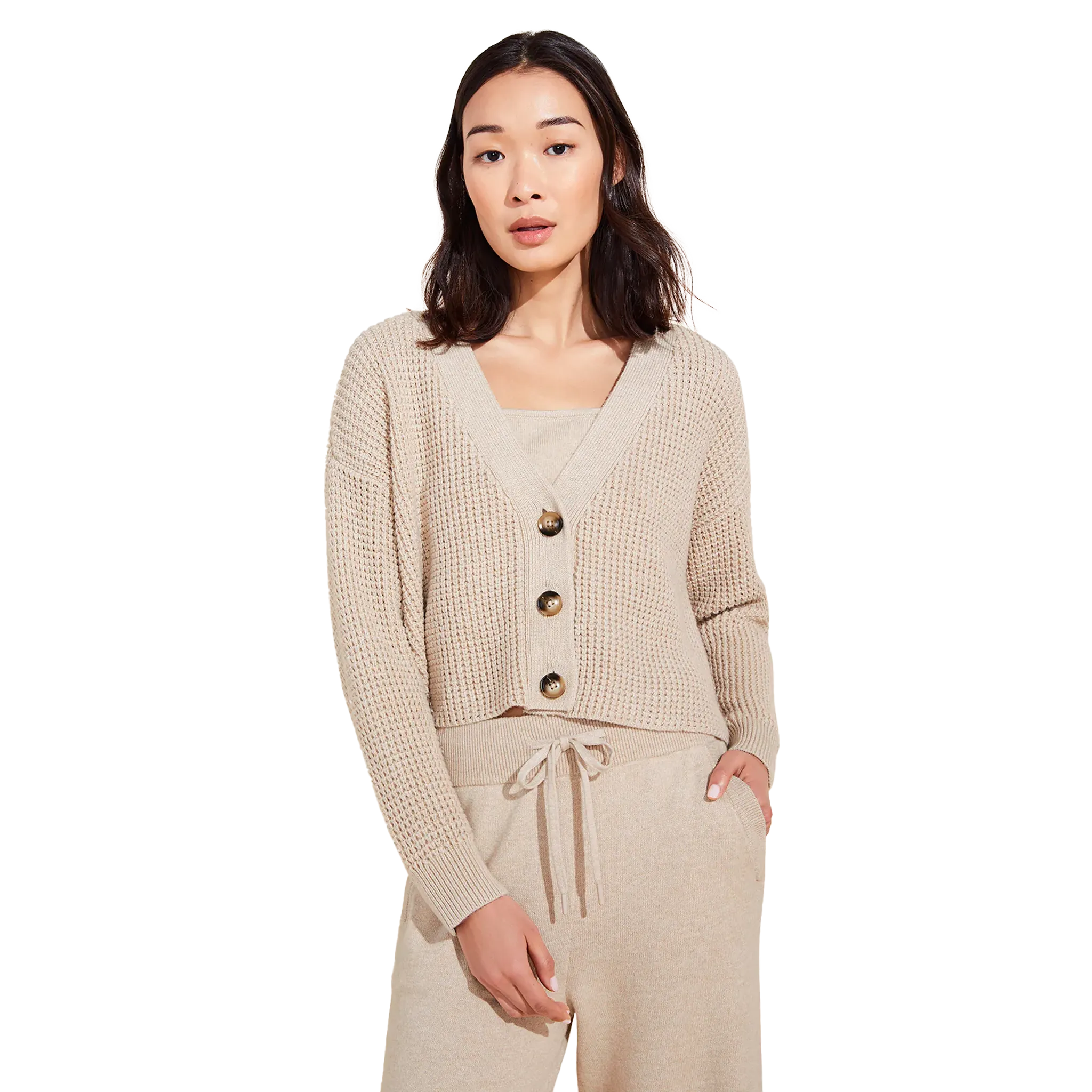 Recycled Sweater Cropped Cardigan