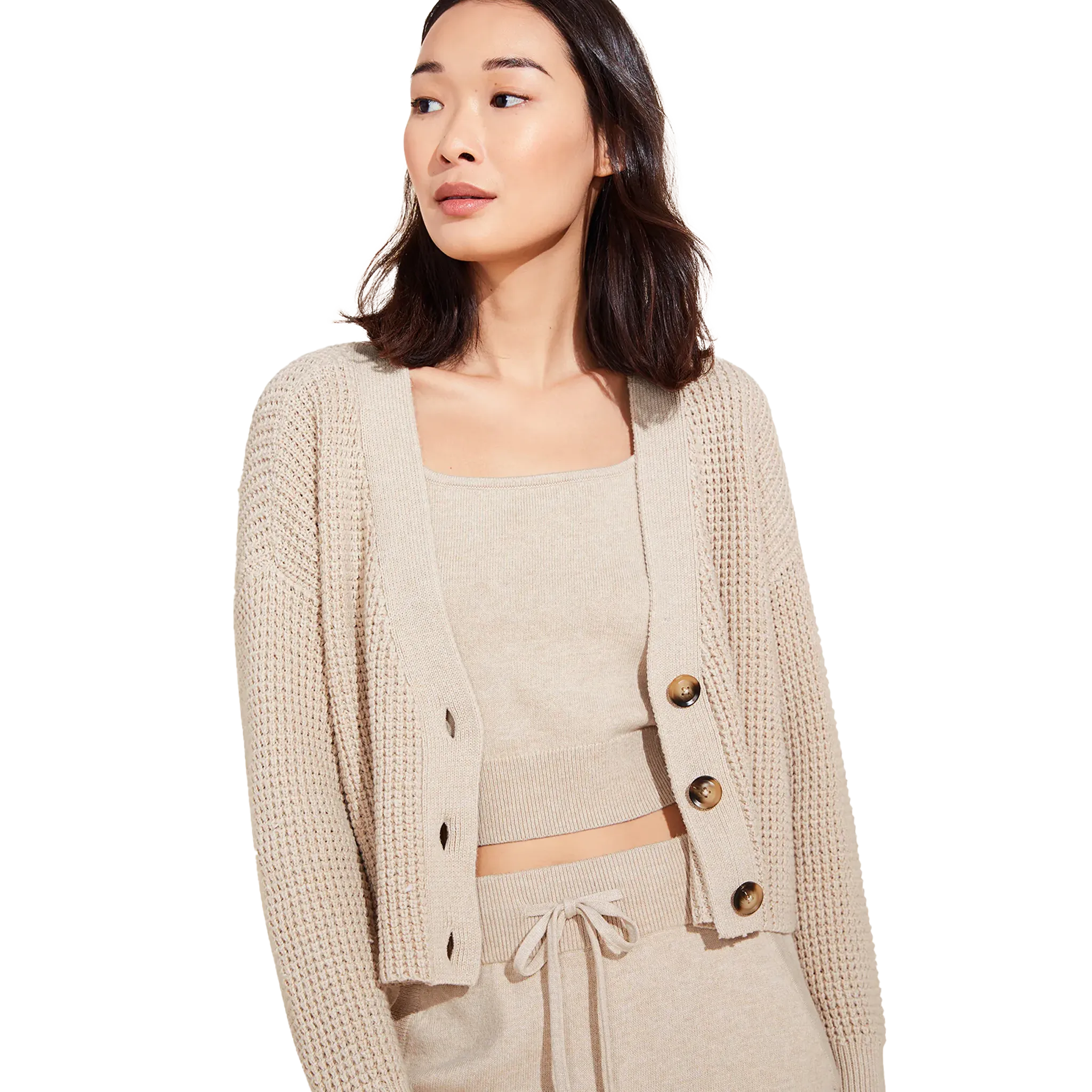Recycled Sweater Cropped Cardigan