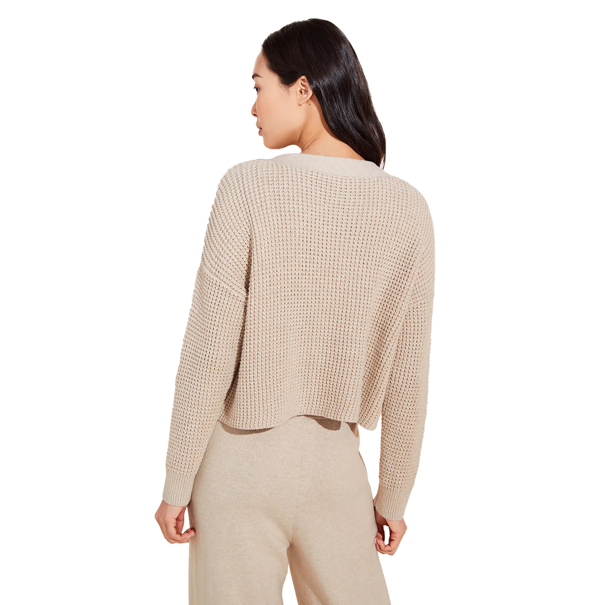 Recycled Sweater Cropped Cardigan