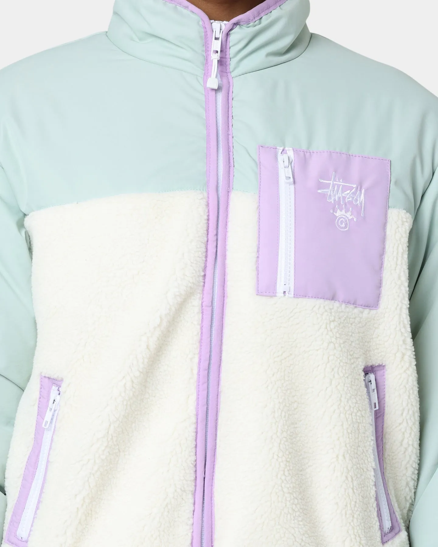 Stussy Women's Fairway Sherpa Jacket Sage