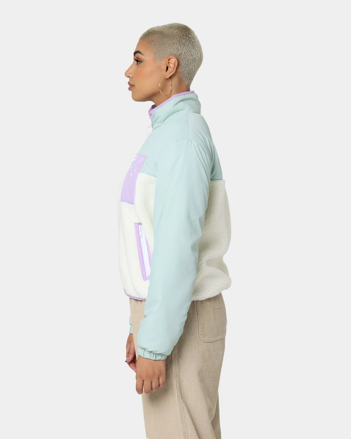 Stussy Women's Fairway Sherpa Jacket Sage