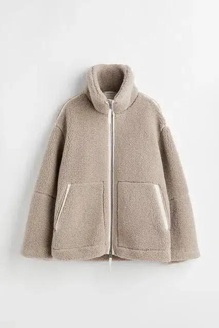 Zephyrine – Sherpa texture – Autumn jacket